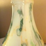 Large vase, blown glass with colored inclusions, Murano design from the 80s