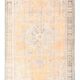 Tapis vintage crème orange clair turc 6x10, 195x313 cm