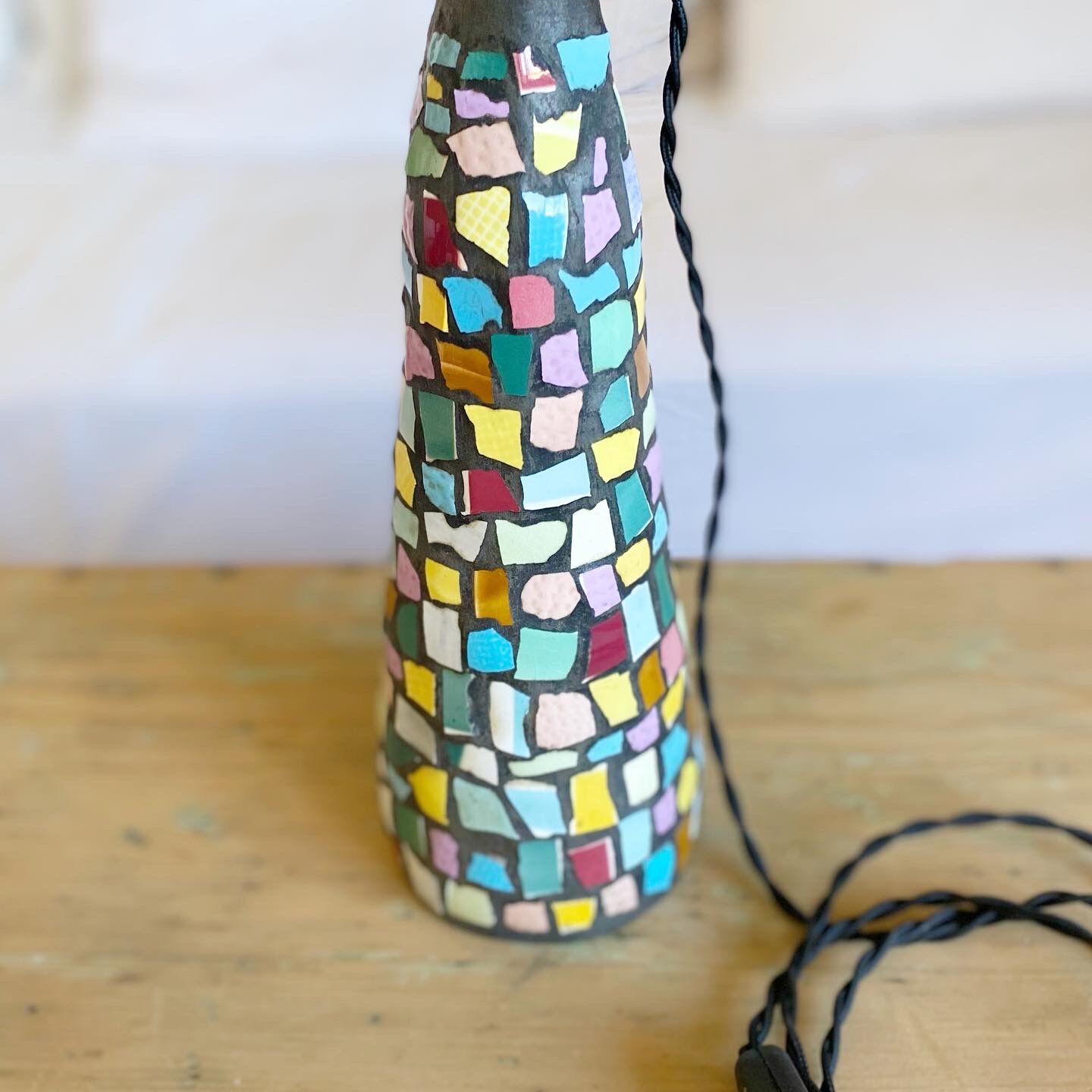 Pair of picassiette lamps