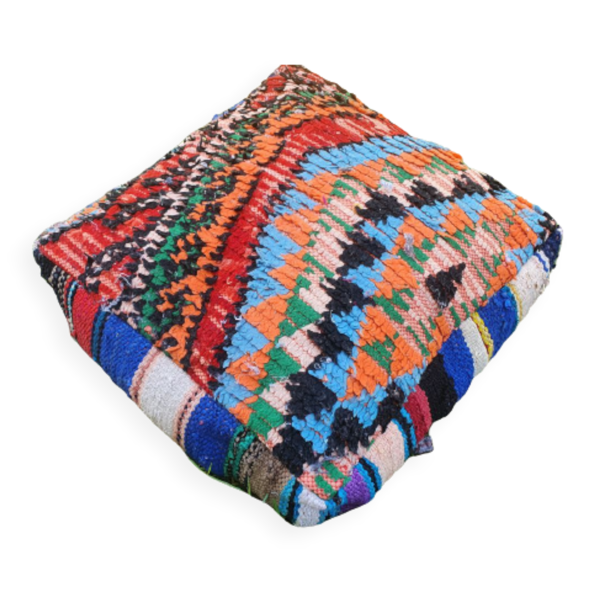 Moroccan carpet pouf
