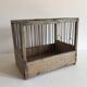 Old bird cage in wood and steel