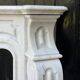 Napoleon III fireplace in white Carrara marble, circa 1880.