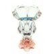 Art Deco vase, crystal, Moser, Czechoslovakia, 1930s