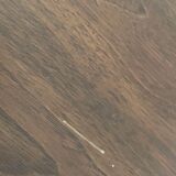 Art Deco pedestal table wood and chrome