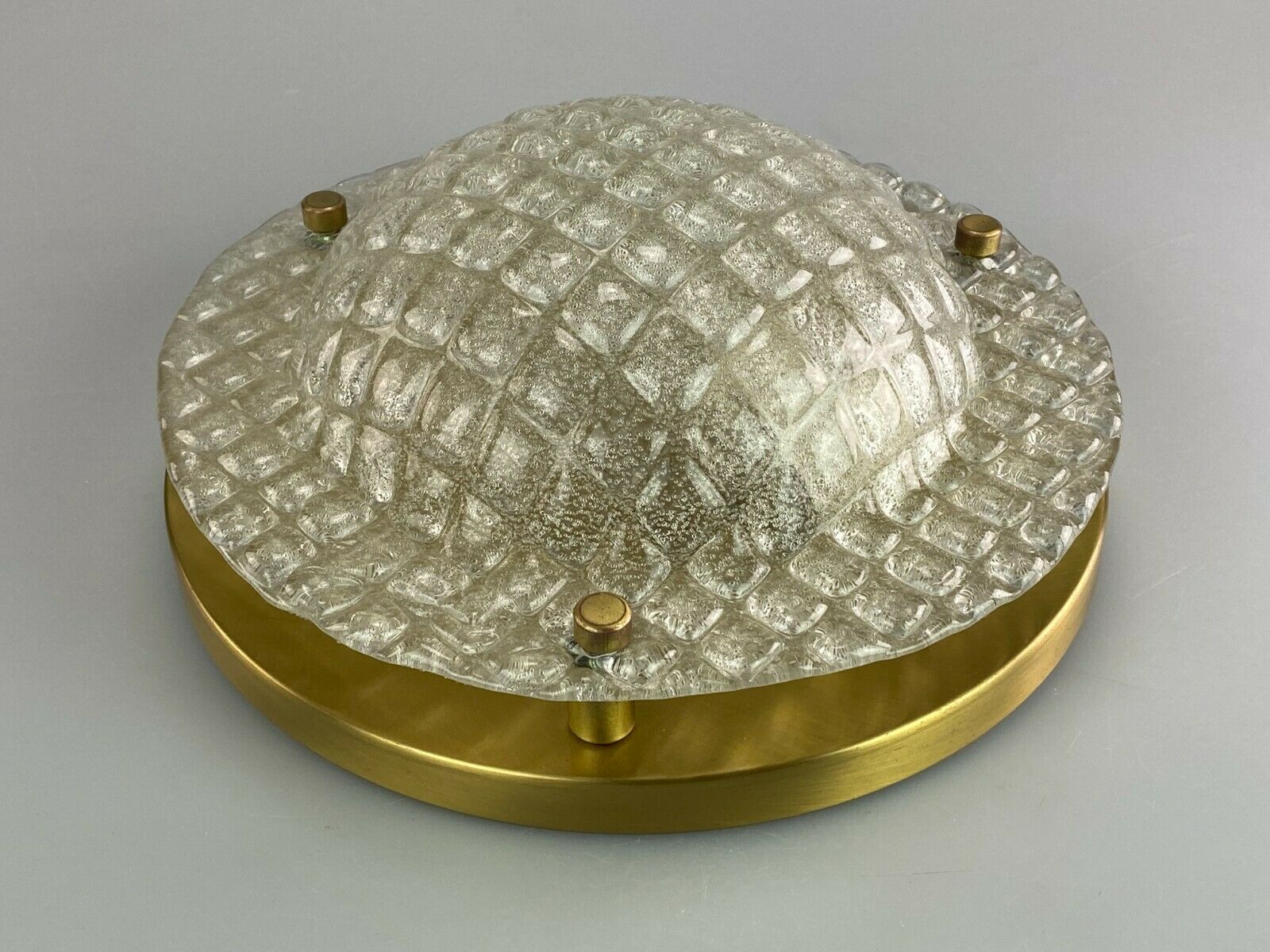 70s Fischer Leuchten ceiling lamp glass space design lamp 70s