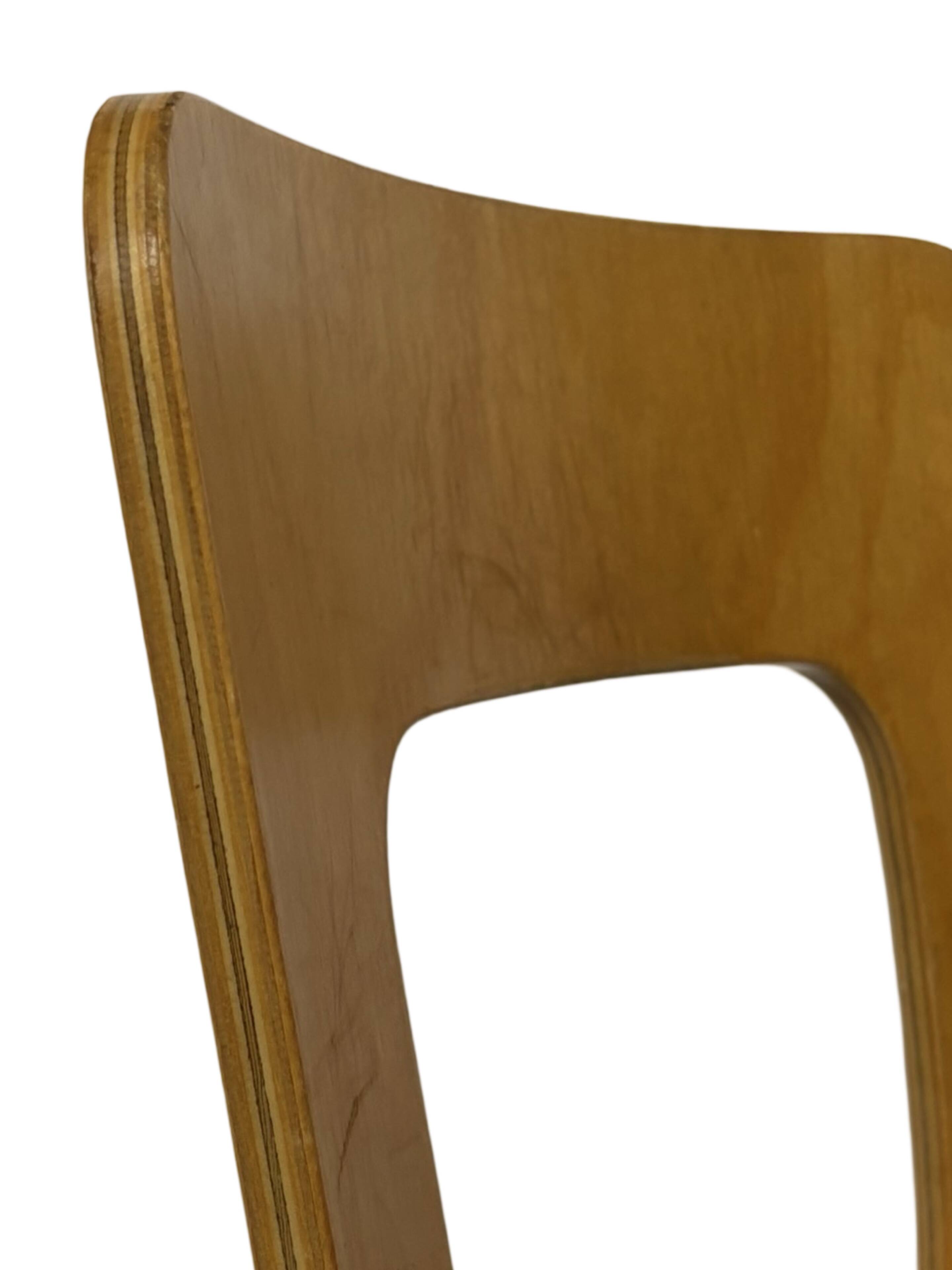 Chaise vintage modèle 65 par Alvar Aalto pour Artek (Linoléum noir)