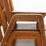 Scandinavian style oak bistro chair