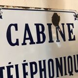 Enamelled telephone booth