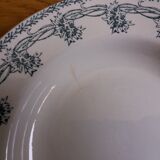 6 mismatched hollow plates Terre de fer