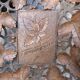 Small wooden tray cut out with leaf patterns