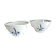 Lot de 2 bols bretons Pornic, fleur de lys