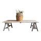 Table basse à tréteaux