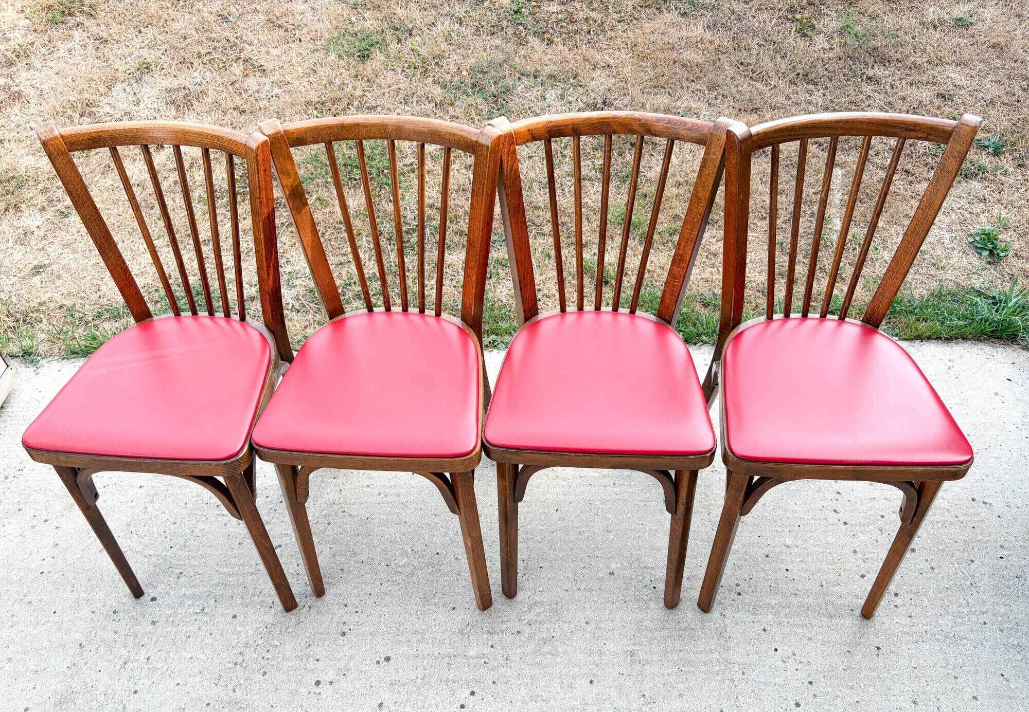 Set of 4 Baumann bistro chairs