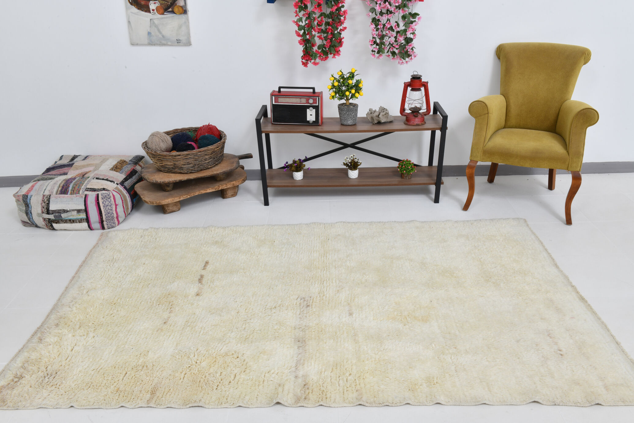100% wool carpet rug 255x153cm