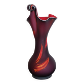 Vase « Jack in the Pulpit » en verre d’art