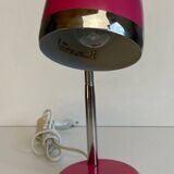Flexible Pink and Metal Desk Lamp - 70's Style - Seventies and Vintage