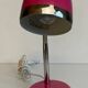 Flexible Pink and Metal Desk Lamp - 70's Style - Seventies and Vintage