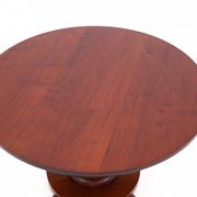Antique round-top table from Northern Europe, around 1900. After renovation.