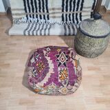 Pouf berbère bohemian fait main 60 X 60 X 25 CM