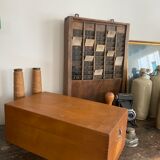 Set of 2 wooden plug boxes