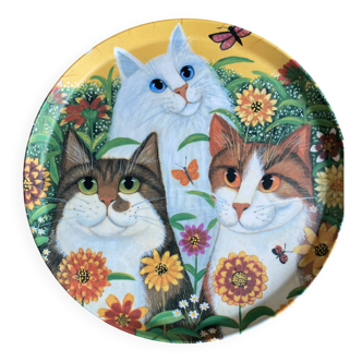 R2S tray artist Sylvia Huber Gaensslen - 3 cats