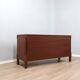 Italian Mid-Century Rationalist Walnut Multi-Drawer sideboard 1970s