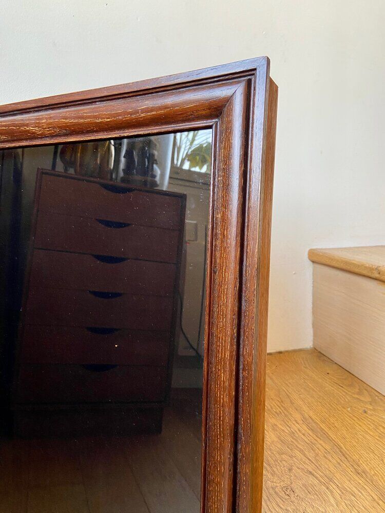 Wooden and black velvet showcase