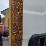 Wood and Gilded Stuk Mirror, early 20th century