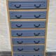 Grand semainier commode en bois relooké