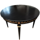 Table ancienne patinée noire style Louis XVI