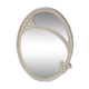 Art Deco mirror in white cast iron