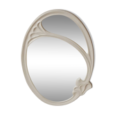 miroir art nouveau ovale en fonte