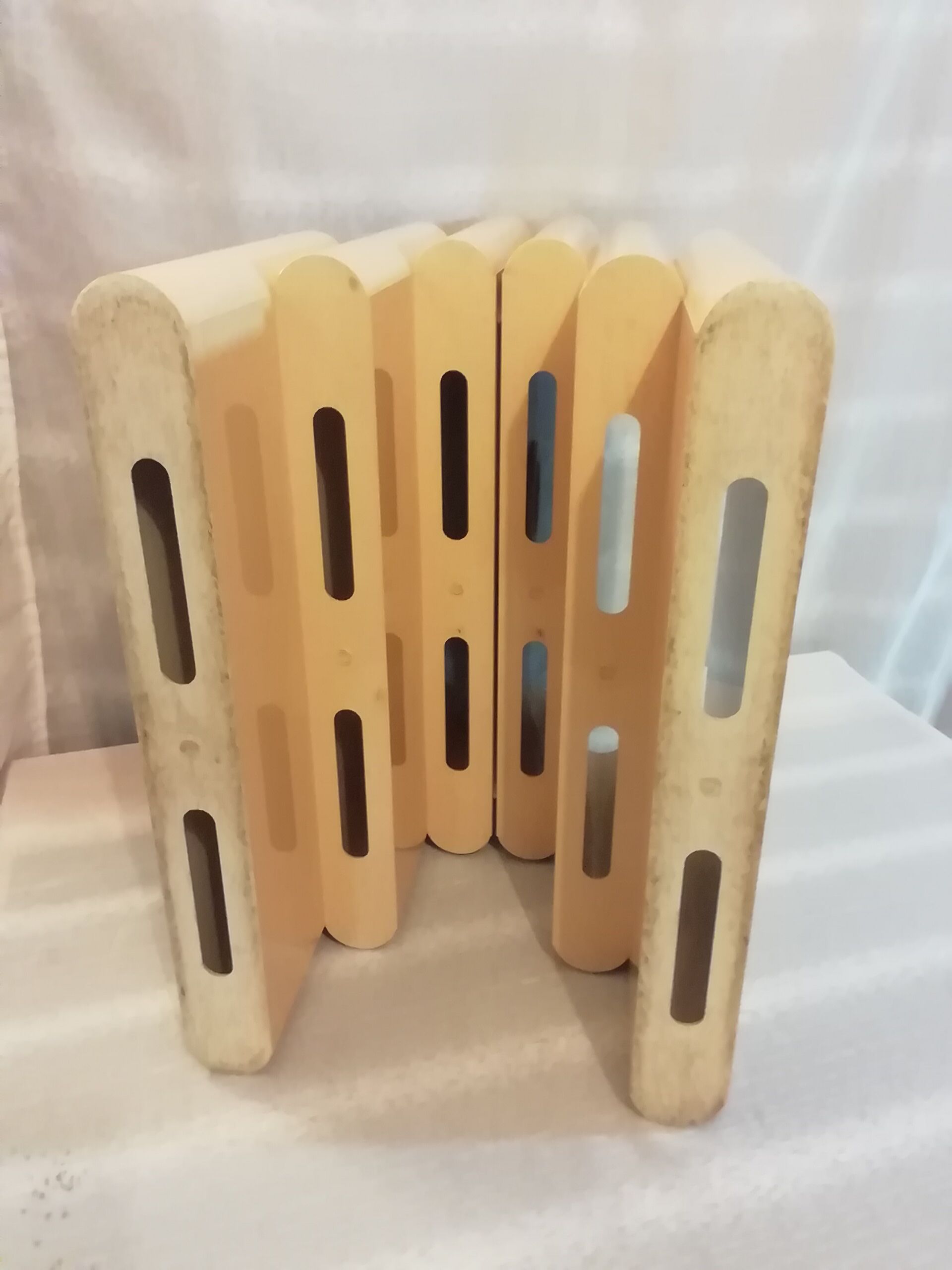 Vintage plexi newspaper holder