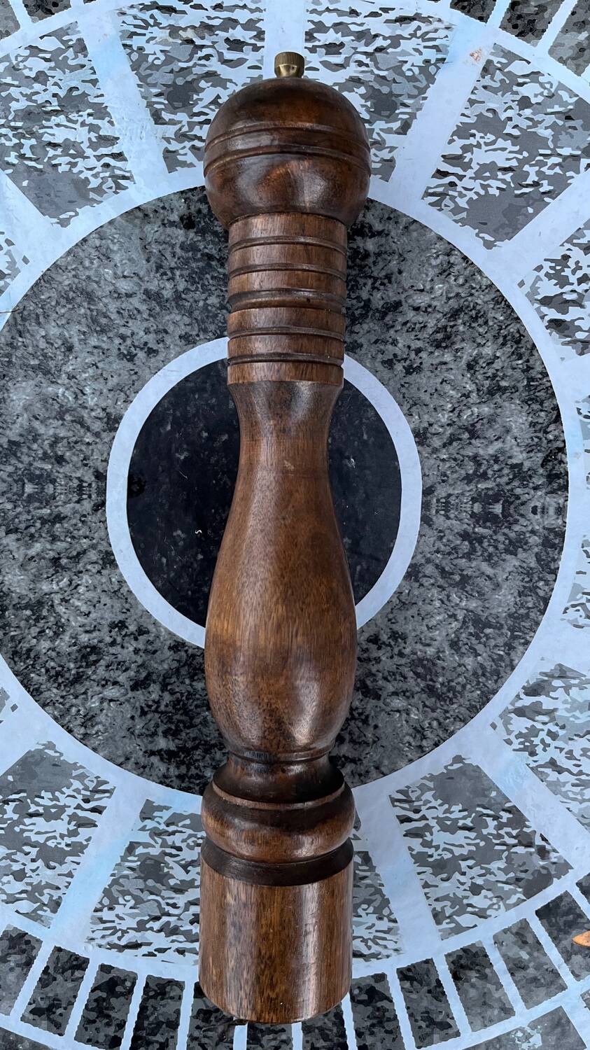 Trio of vintage pepper mills