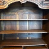 Carved walnut wardrobe – late 19th century Louis XV style