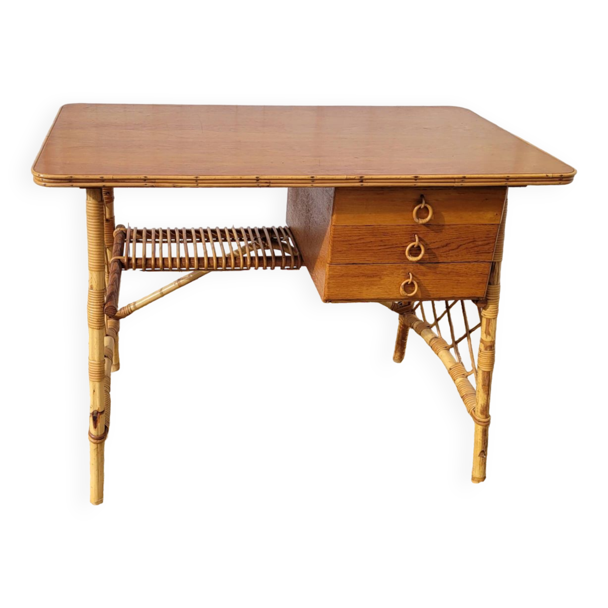 Bureau en rotin
