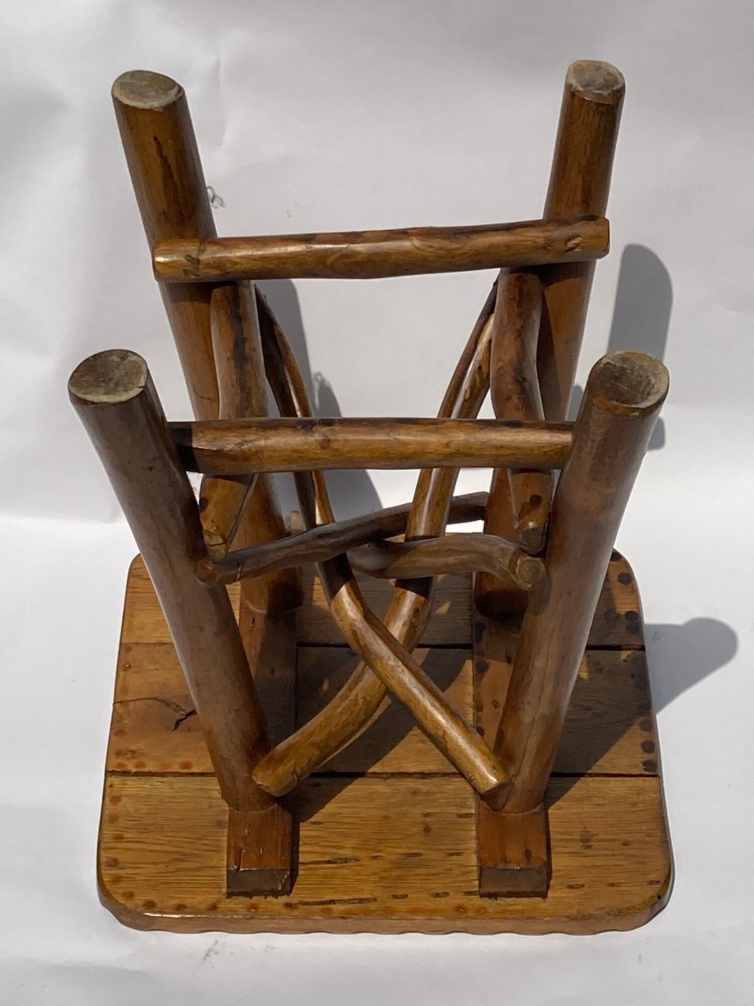 Brutalist Wabi Sabi organic tree stool or hocker