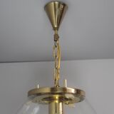 Vintage glass pendant light, Kamenický Šenov, 1970s.