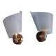 2 Appliques Année 50, laiton, plastique