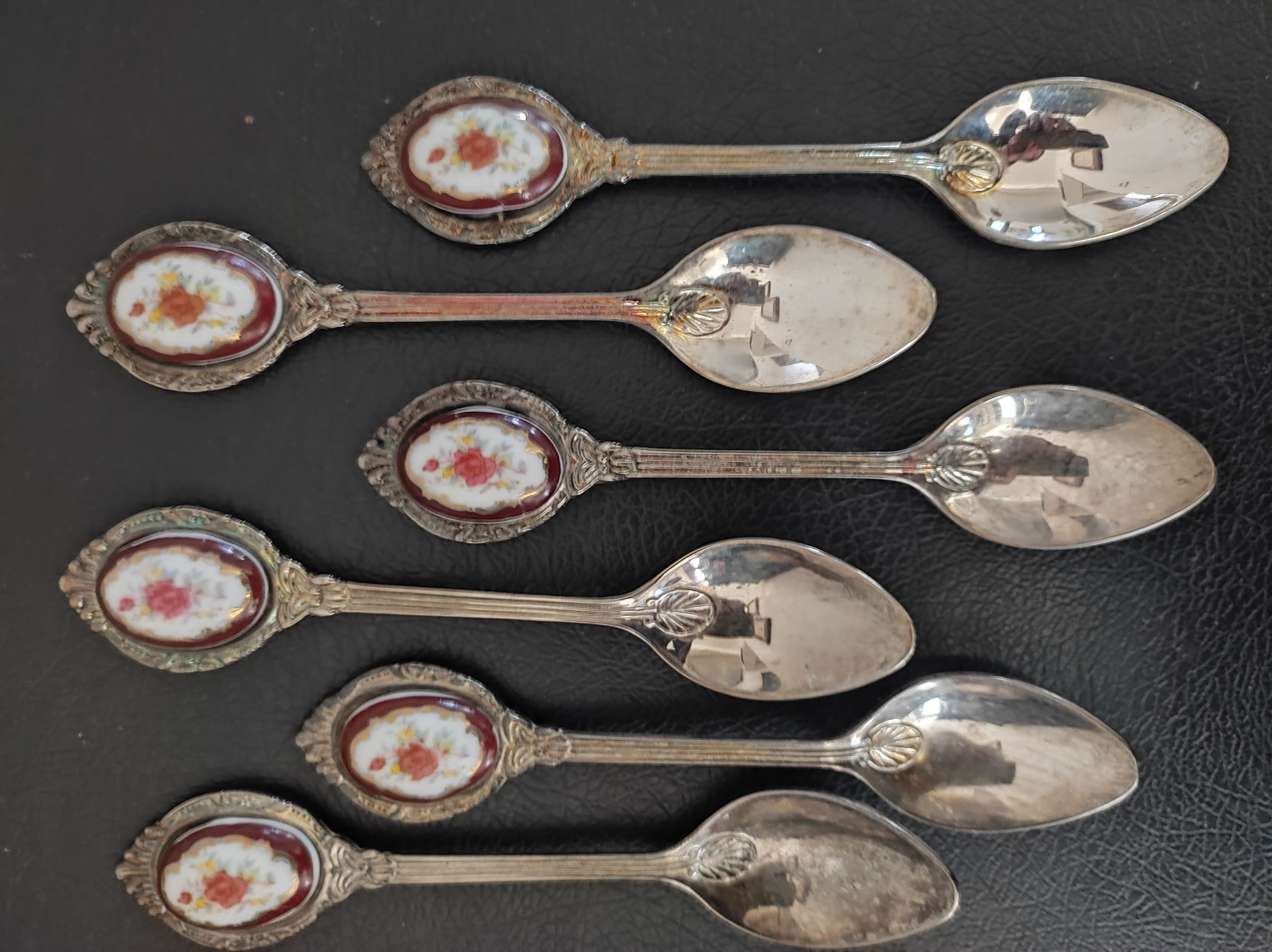 6 silver-plated teaspoons