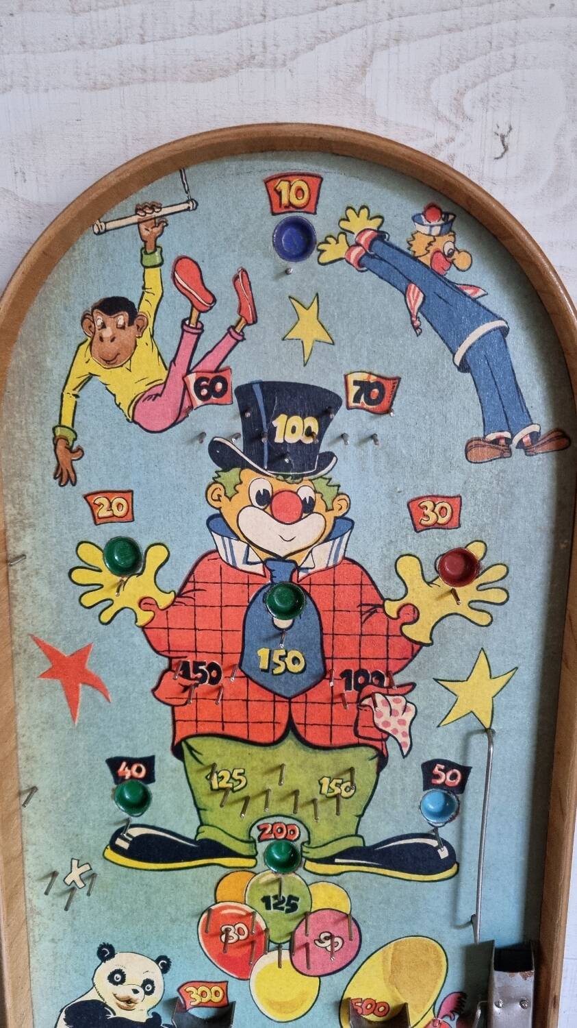 Jeu jouet ancien flipper avec sa boîte d'origine