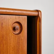 Teak sliding door enfilade by H.W. Klein, Denmark, 1960s