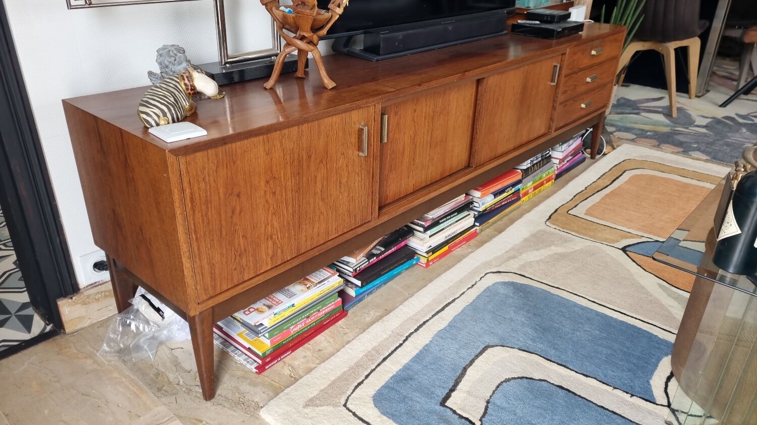 Vintage Scandinavian sideboard from the 1960s.