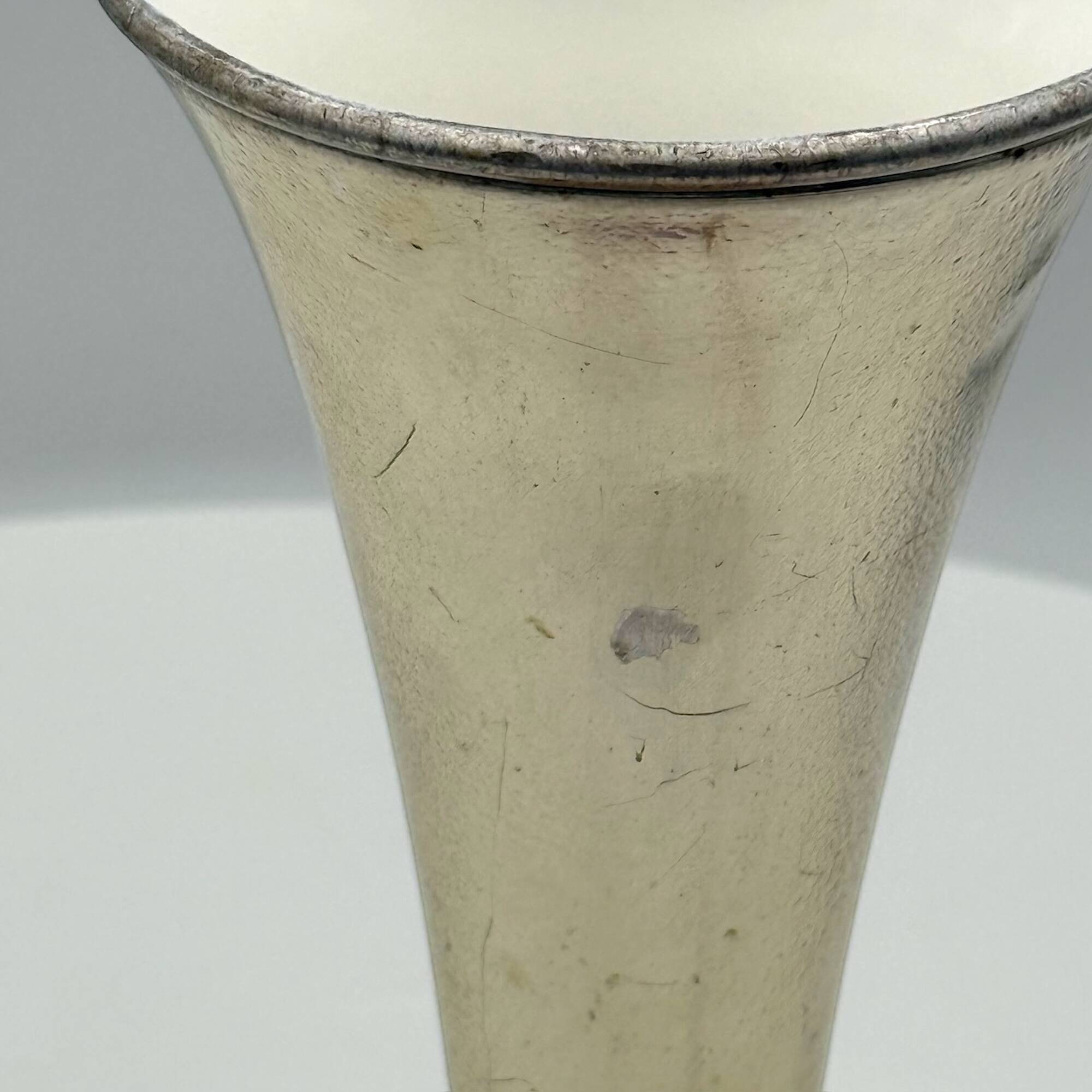 Vintage Mid Century Metal Cone Lamp 'Ministero' Made in Italy 1960s