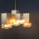 Vintage cubic chandelier by Gaetano Sciolari, 1970s