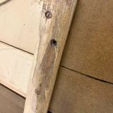 Vintage curved gold console with mirror