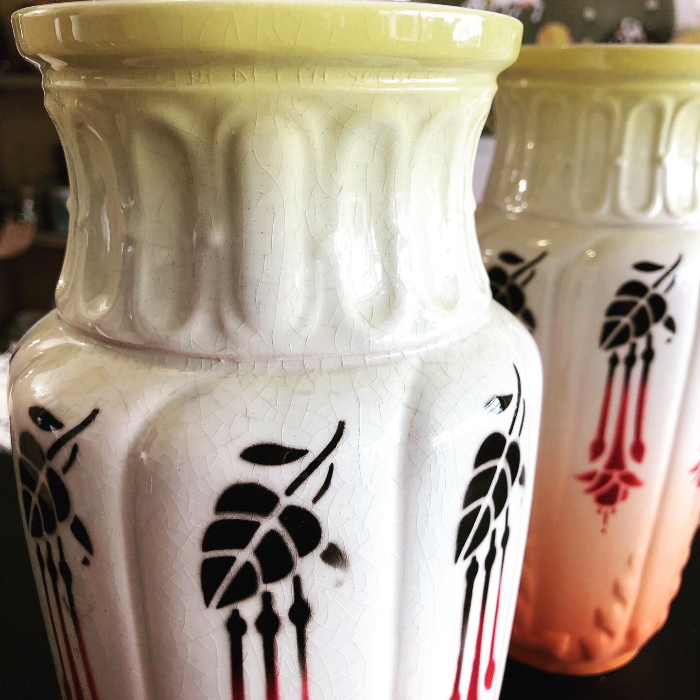 Pair of Art Deco vases