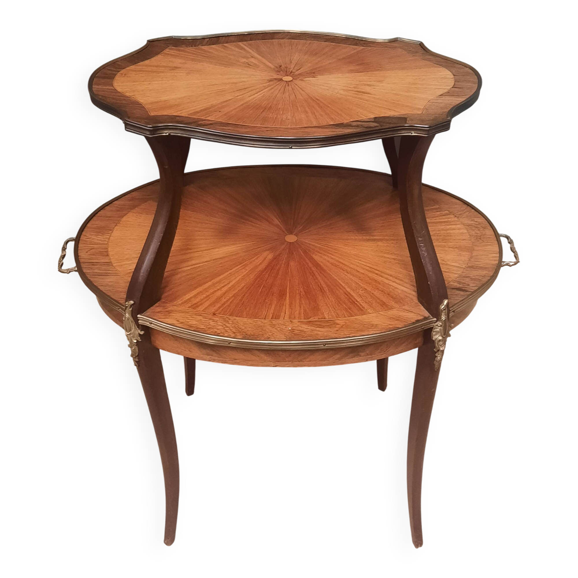 Two-tier dessert stand, 1900 Louis XV style.