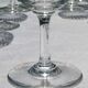 BACCARAT NANCY - 12 Glasses of white wine in cut crystal - Signed - H 12,5cm