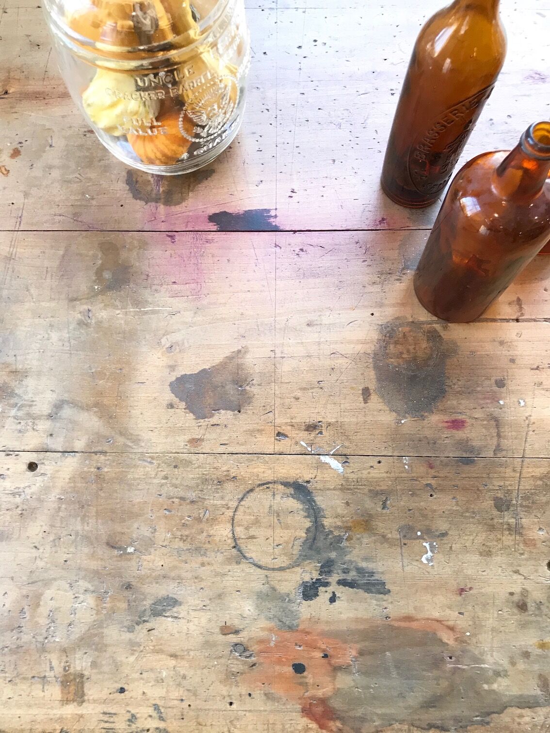 Vintage pine farm table